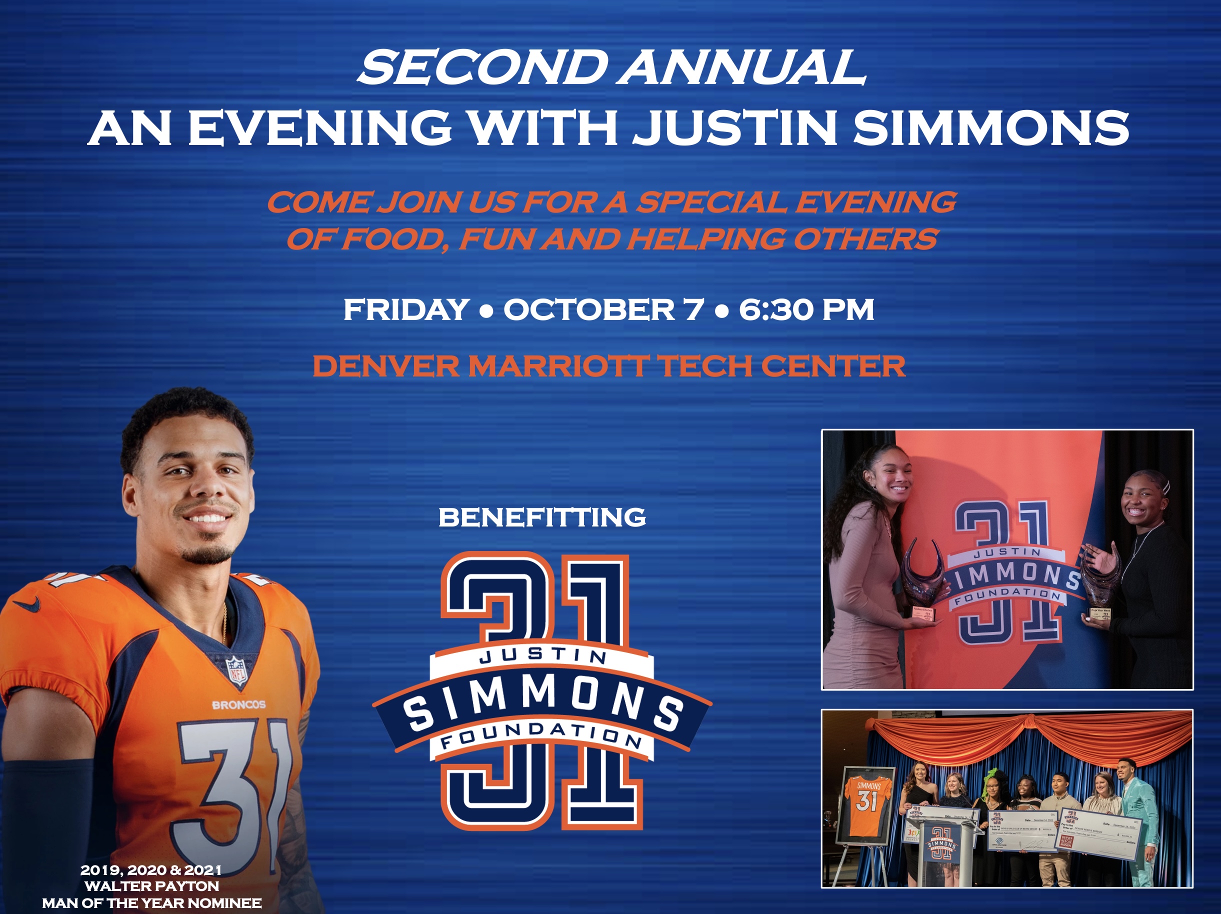 Justin Simmons To Hold Annual Foundation Event 